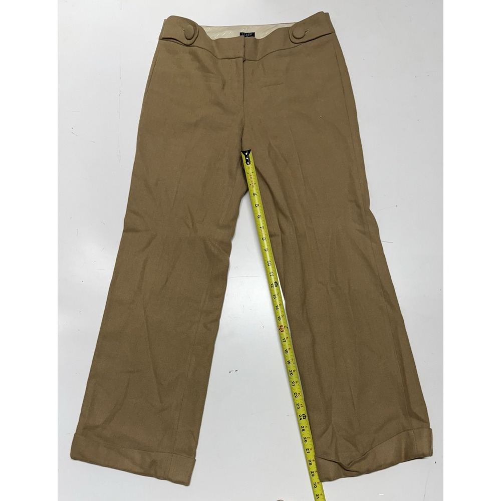 J Crew Favorite Fit Wool Rayon Dress Pants Trousers Women's Size 6 Straight Leg